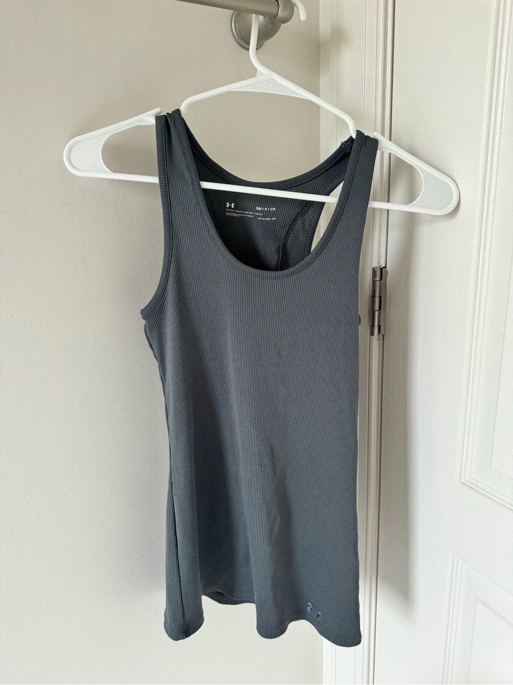 Under Armour Charcoal Ribbed Racerback Tank
